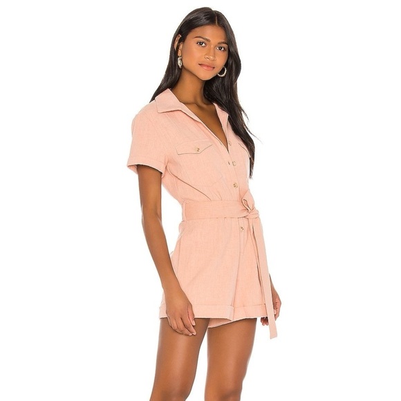Anthropologie Auguste Patty Playsuit Blush size 4 - Picture 6 of 12